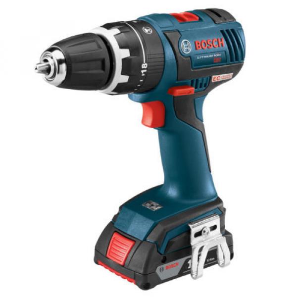 Bosch HDS182-02 18V Brushless 1/2in Compact Tough Hammer Drill/Driver Kit #2 image