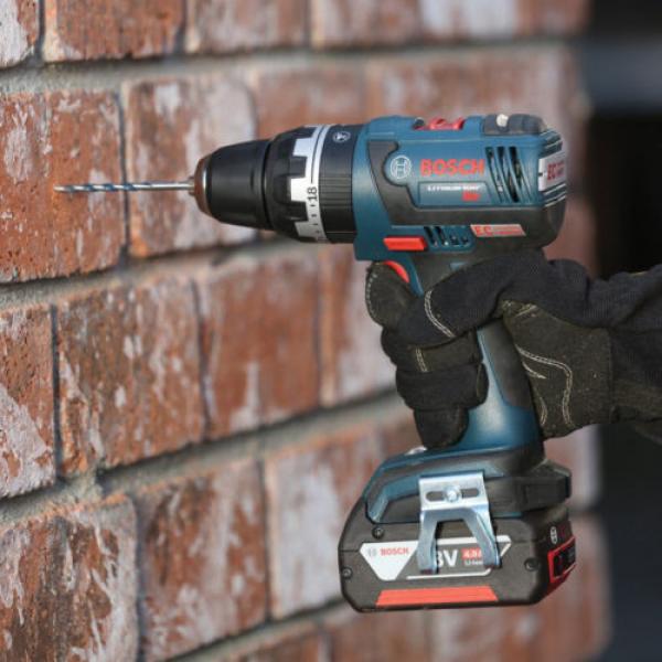 Bosch HDS182-02 18V Brushless 1/2in Compact Tough Hammer Drill/Driver Kit #4 image