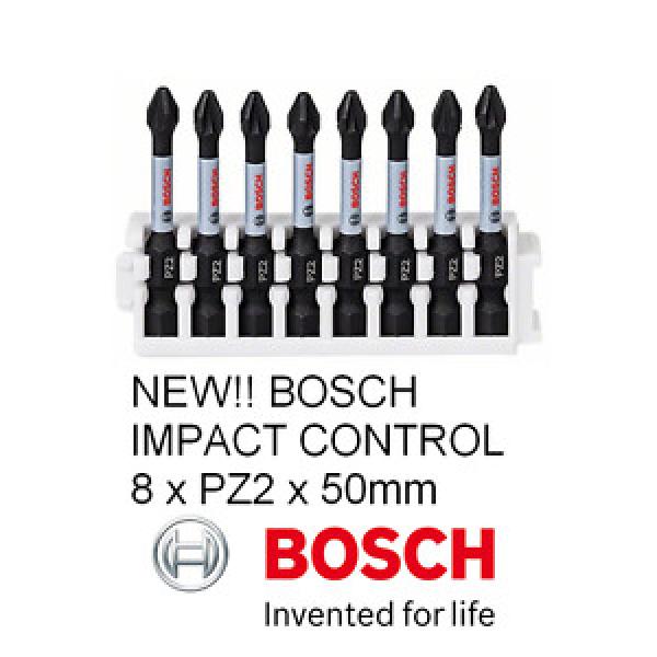 NEW!! Bosch Impact Control Screwdriver Bit 50mm, 8 x PZ 2 NEW RANGE !!!! #1 image