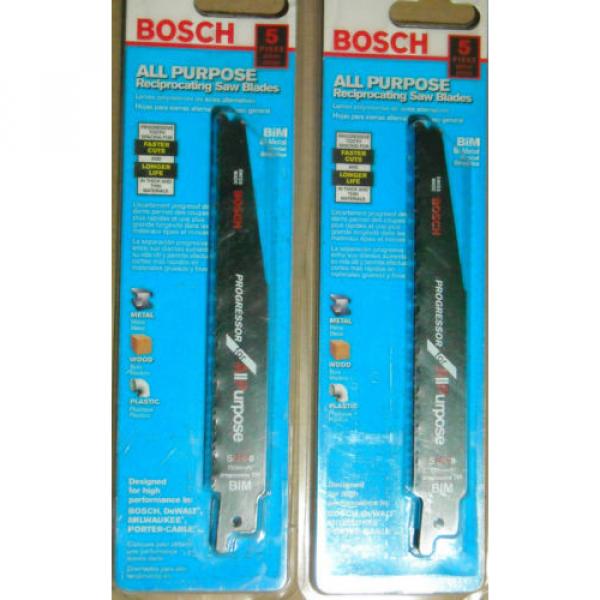 Bosch SAPP6 6&#039;&#039; All Purpose reciprocating saw blades 4 packs of 5 blades NOS NIP #1 image