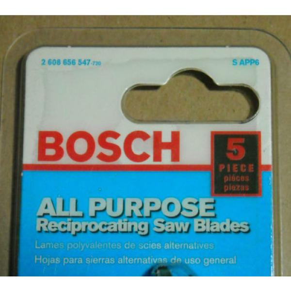 Bosch SAPP6 6&#039;&#039; All Purpose reciprocating saw blades 4 packs of 5 blades NOS NIP #2 image