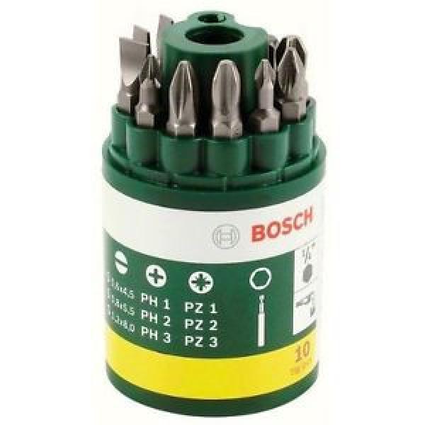 Bosch 2607019454 Barattolo Inserti Avvitamento, 10 Pezzi, PH-PZ-Taglio #1 image