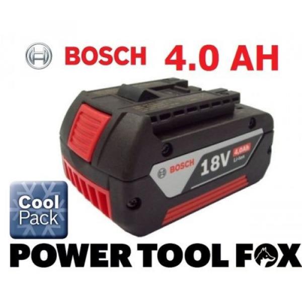 12 ONLY! Bosch 18v 4.0ah Li-ION Battery (COOL PACK) 2607336815 1600Z00038 4BLUE* #1 image