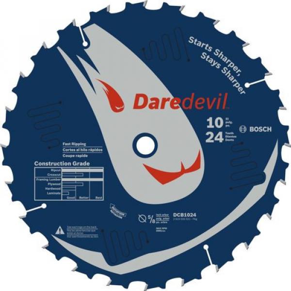 Bosch DCB1024 Daredevil 10-Inch 24-Tooth Fast Ripping Circular Saw Blade #1 image