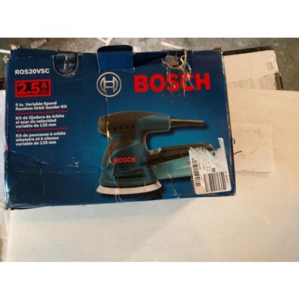 Bosch 5&#034; VS Palm Random Orbit Sander Kit w/ Canvas Bag ROS20VSC #1 image