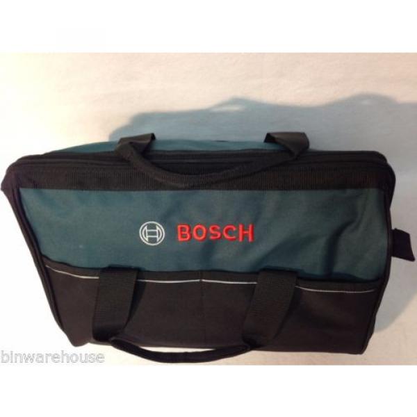 New 2 Bosch 16&#034; Canvas Carring Tool Bag  2610023279 18v Tools 2 Outside Pocket #8 image