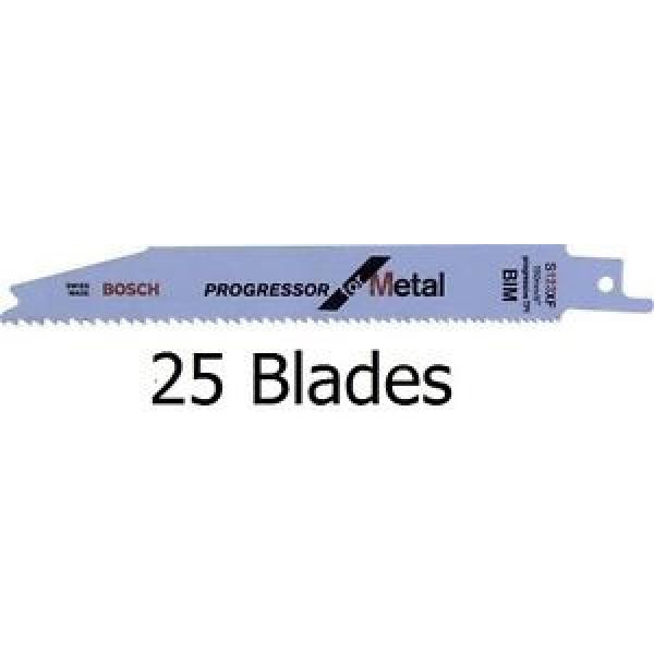 25 x Genuine BOSCH S123XF Sabre Saw Blades for Metal BIM 2608654402 - 1410 #1 image