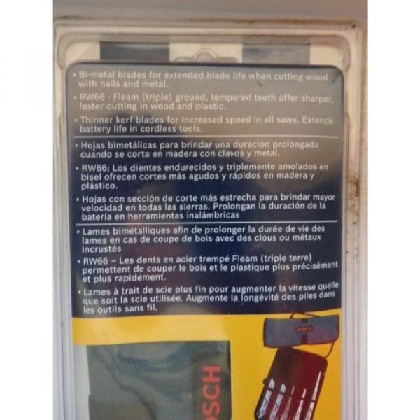 BOSCH RECIPROCATING SAW BLADE SET - BONUS POUCH - NEW IN PACK #3 image