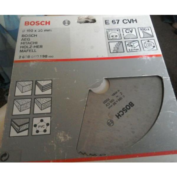 Bosch Circular Saw Blade 190mm x 30mm Bore (reducers available) x 100t. Free P&amp;P #1 image
