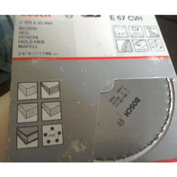 Bosch Circular Saw Blade 190mm x 30mm Bore (reducers available) x 100t. Free P&amp;P #4 image