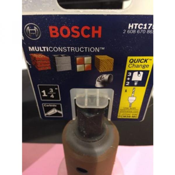 NEW BOSCH PCM38-MC MULTICONSTRUCTION HOLE SAW 3/8 MANDREL And 1 3/4 &amp; 2 Inch #4 image