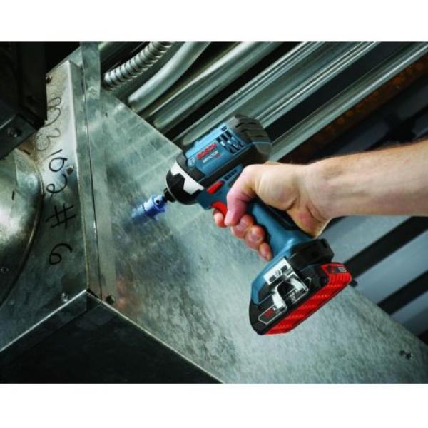 Bosch Impact Driver Cordless 18 Volt Lithium-Ion 1/4 in. Hex 4.0Ah Batteries #3 image