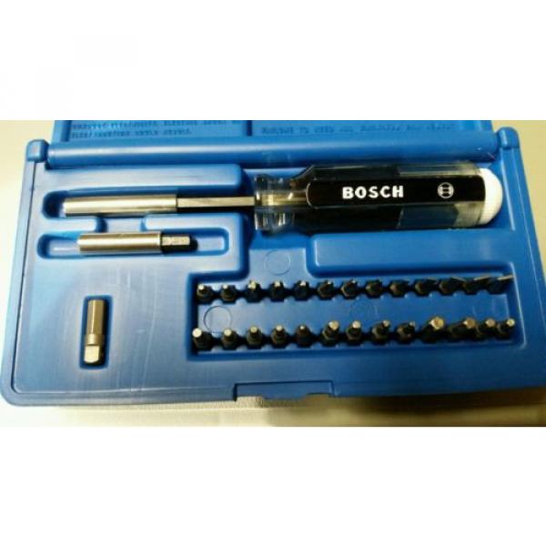 Bosch T2440 Set of Insert Bits Plus Magnetic Screwdriver Socket adapter Bit #2 image
