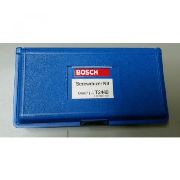 Bosch T2440 Set of Insert Bits Plus Magnetic Screwdriver Socket adapter Bit #3 image