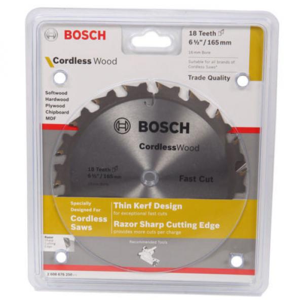 Bosch Cordless Wood Circular Saw Blades 165mm - 18T, 24T or 40T #2 image