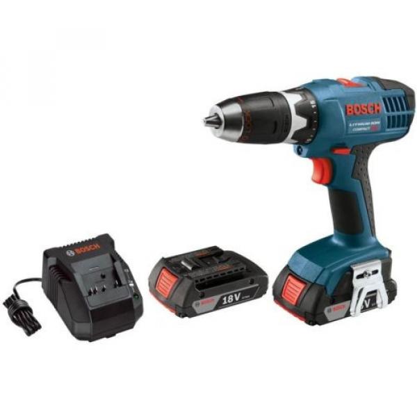 Drill Driver Factory Reconditioned Cordless Electric Compact and LED Light Kit #1 image