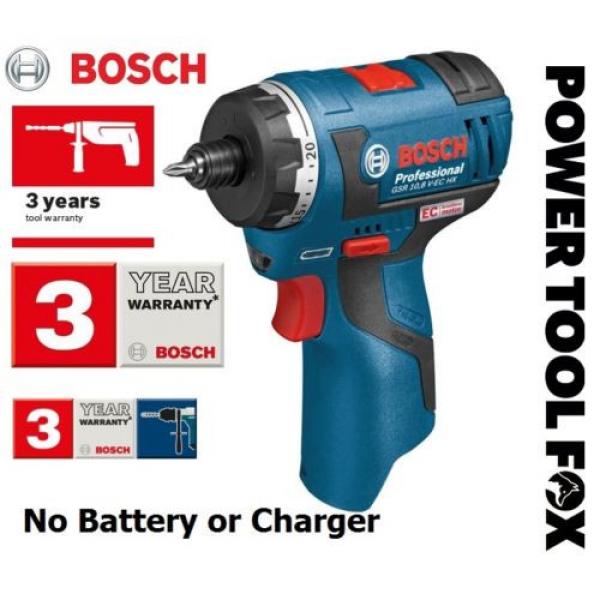Bosch -GSR-10,8 V-EC HX 2 SPD BARE Cordless Screwdriver 06019D4102 3165140739252 #1 image