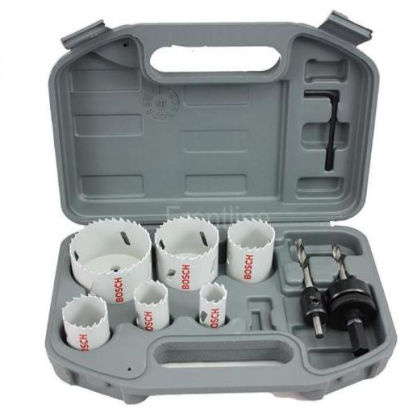 BOSCH 2608580803 PLUMBER 8 PIECE HSS HOLESAW SET - 57MM 44MM 38MM AND MORE #6 image