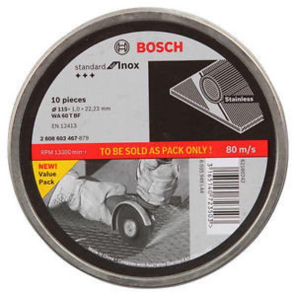 Bosch Inox Cutting Discs 115x1x22.23mm 10pc #1 image
