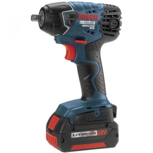 Bosch 18-Volt 3/8 inch Impact Wrench with (2) Fat Pack Battery 4.0Ah 18V NEW #1 image