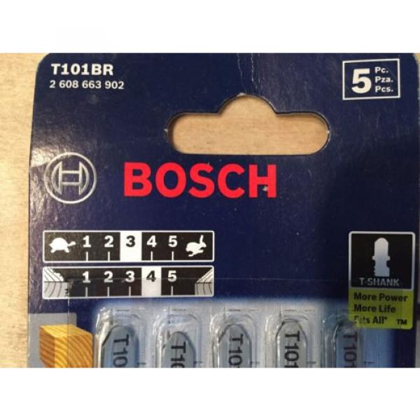 Bosch 10 TPI T-Shank 5 Piece JigSaw Blades T101BR #2 image