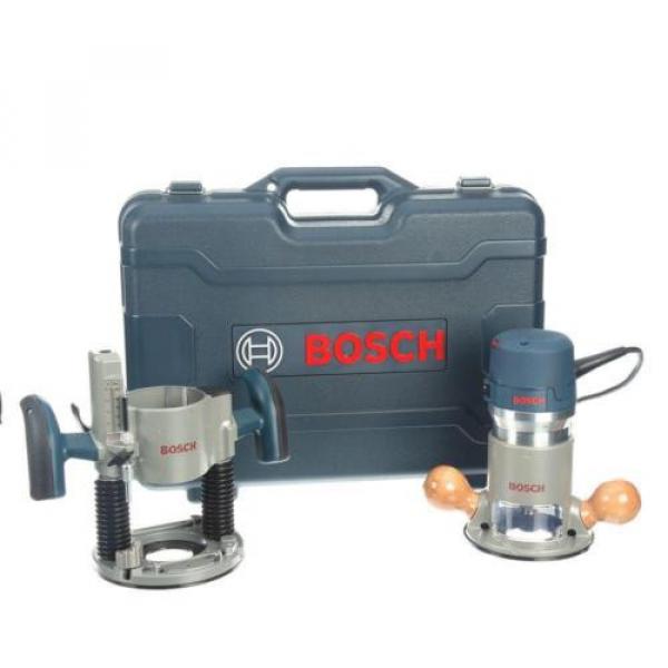 Bosch 12 Amp Corded 3-1/2 in. Variable Plunge and Fixed Base Router Kit w Case #1 image