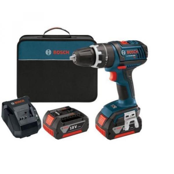 New Durable 18-Volt Compact Tough Hammer Drill Driver with 2 Fat Pack Batteries #1 image