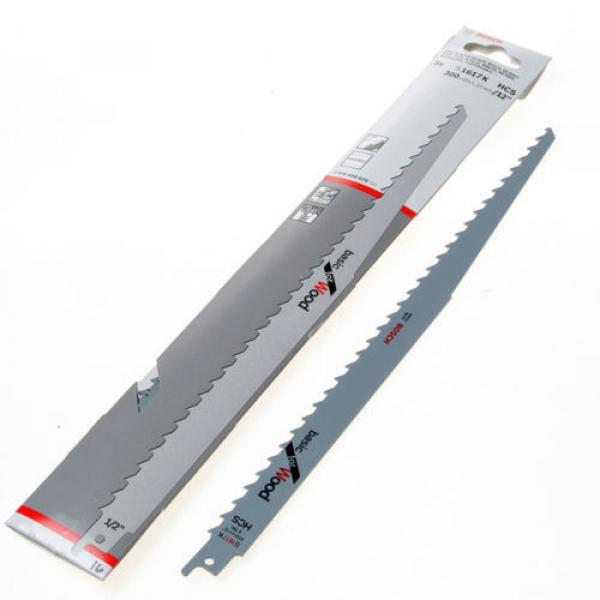 Bosch 5pcs 12&#034; Reciprocating Sabre Saw Blades S1617K 2608650679 for Wood Cutting #2 image