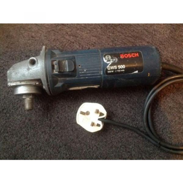 Bosch GWS 500 Angle Grinder 230V 550W Working Missing Lock Nuts &amp; Guard #1 image