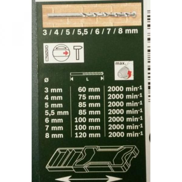 Genuine Bosch 7-BIT Masonary Drill Set 2607019581 3165140430302 # #3 image