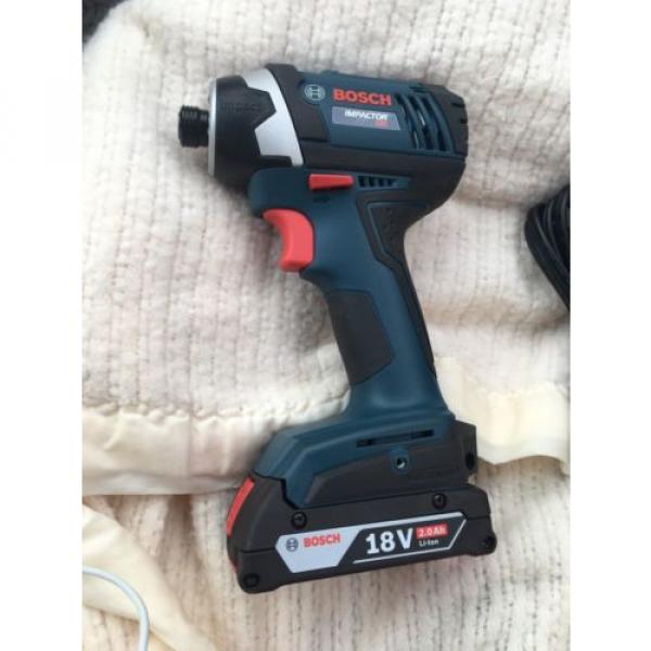 Set Of Bosch 18V Lithium Ion Chordless Drill Impactor. #2 image