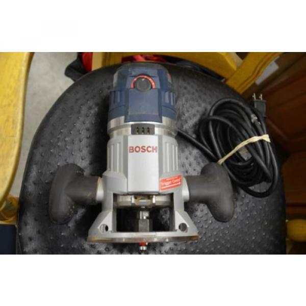 EXCELLENT Bosch 15Amp Variable Speed Combo Plunge &amp; Fixed-Base Router MR23EVS #2 image