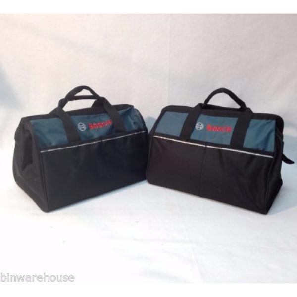 New 2 Bosch 16&#034; Canvas Carring Tool Bag  2610023279 18v Tools 2 Outside Pocket #1 image
