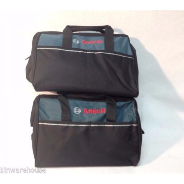 New 2 Bosch 16&#034; Canvas Carring Tool Bag  2610023279 18v Tools 2 Outside Pocket #2 image