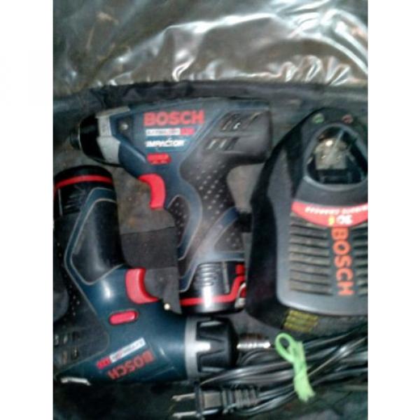 BOSCH Lithium-Ion 12volt Cordless Impact &amp; Drill/Driver PS20/PS40 Bundle!!! Used #1 image