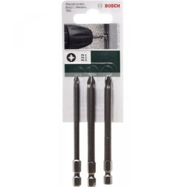 Bosch Screwdriver Bit Set with Standard Quality Drill Drivers 89mm 3 Pieces Pack #2 image