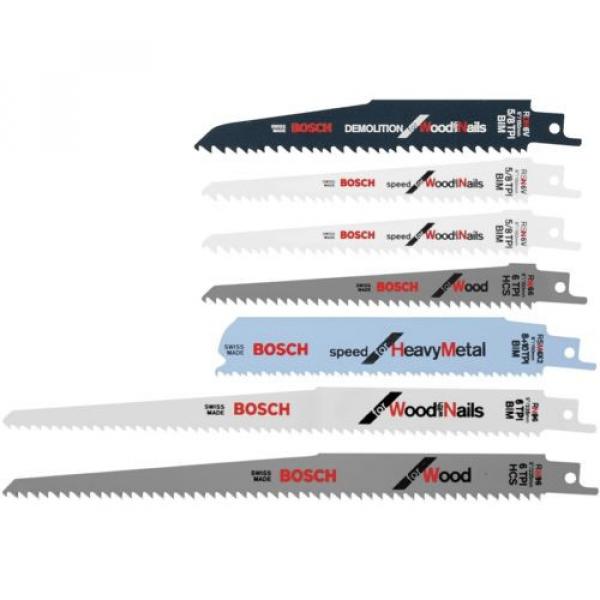 Bosch Carbon Bi Metal Reciprocating Saw Blade Set Designed Durability Efficiency #1 image