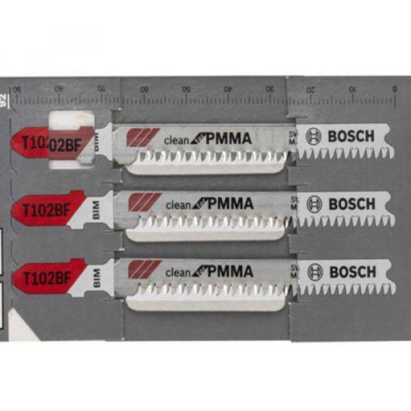 Bosch 5pcs BIM 92mm Jigsaw Blade T102BF Clean for PMMA Cutting #2 image
