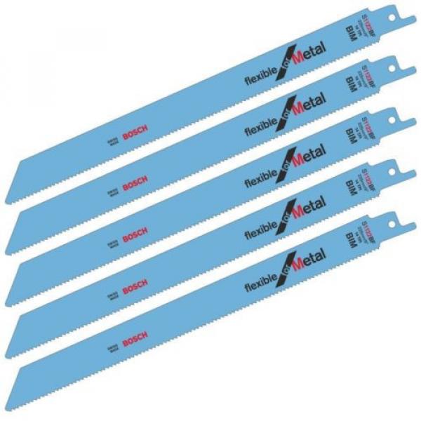 Bosch S1122BF reciprocating saw blades shark sabre metal recipro Pack of 5 #1 image