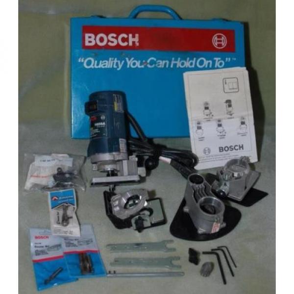 BOSCH 1609A Laminate Trim Router Kit in Case with extra bits #1 image