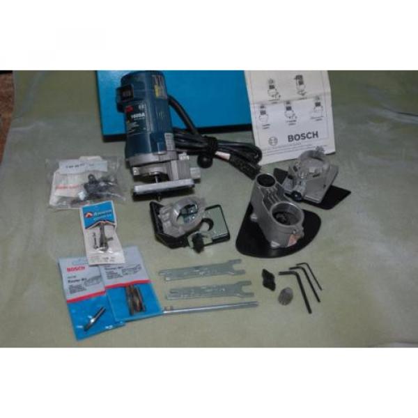 BOSCH 1609A Laminate Trim Router Kit in Case with extra bits #2 image