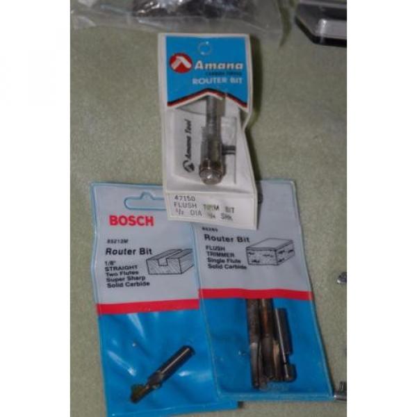 BOSCH 1609A Laminate Trim Router Kit in Case with extra bits #3 image