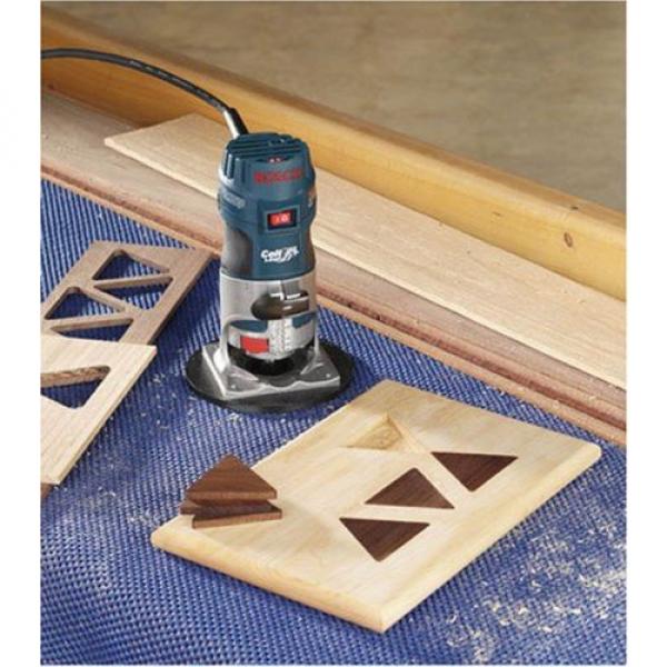 Bosch PR20EVSK Wood Router Corded Electric Fixed-Base 5.6 Amp 1-Horsepower #5 image