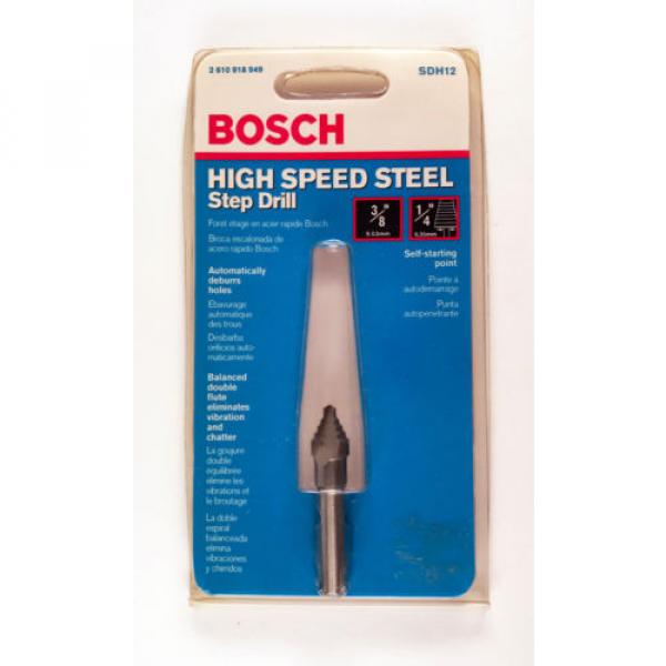 Bosch 3/8&#034; High Speed Steel Step Drill Bit, SDH12 #1 image