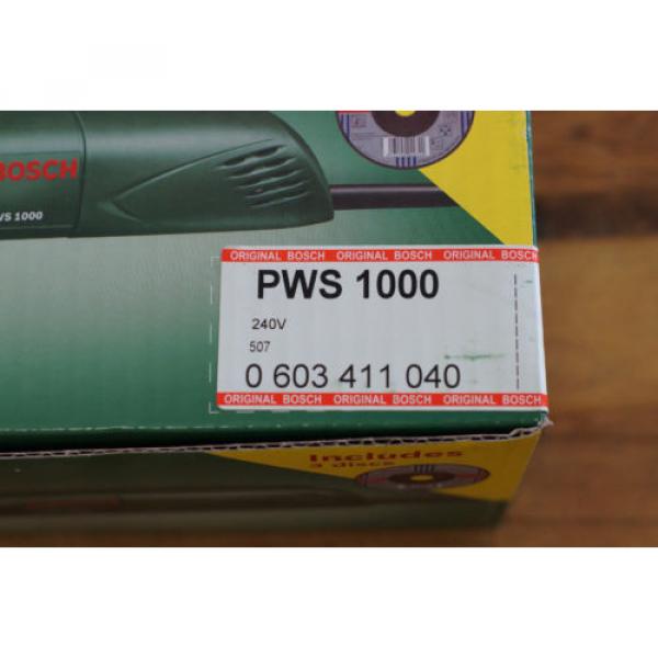 Bosch PWS1000 100mm 4 inch 670 Watt Angle Grinder w/ 3 Bonus Discs #4 image