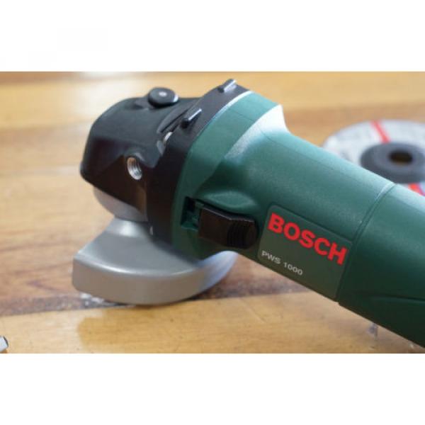 Bosch PWS1000 100mm 4 inch 670 Watt Angle Grinder w/ 3 Bonus Discs #11 image