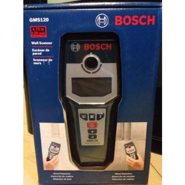 BOSCH GMS120 Wall Scanner Wood Detection Metal Detection NEW #1 image