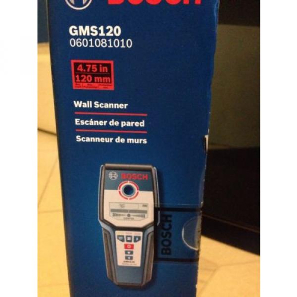 BOSCH GMS120 Wall Scanner Wood Detection Metal Detection NEW #3 image