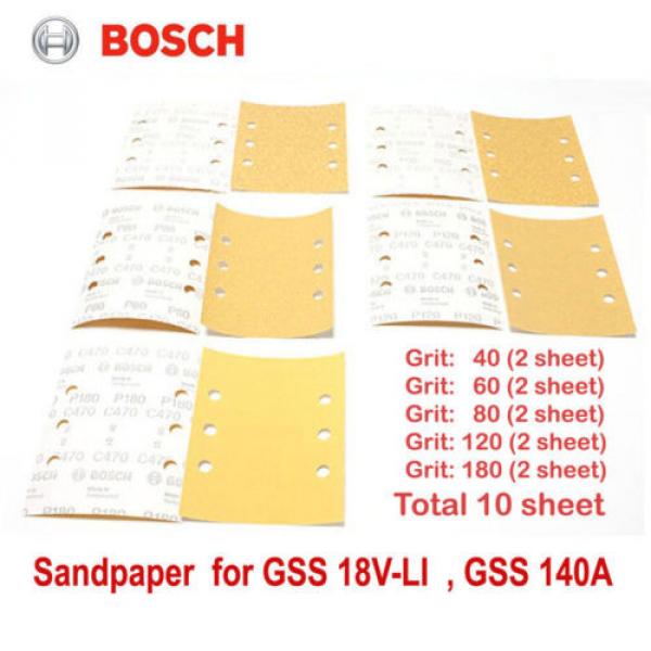 Bosch sandpaper For GSS 18V-LI GSS 140A sanding sheets, 10 pieces - 115 x 140mm #1 image