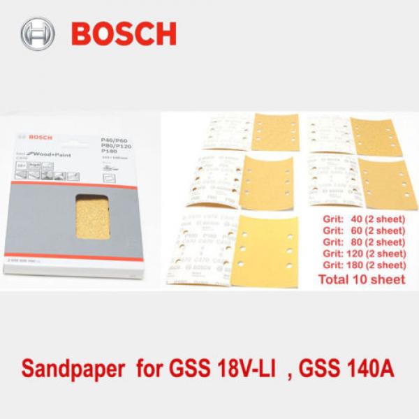 Bosch sandpaper For GSS 18V-LI GSS 140A sanding sheets, 10 pieces - 115 x 140mm #2 image